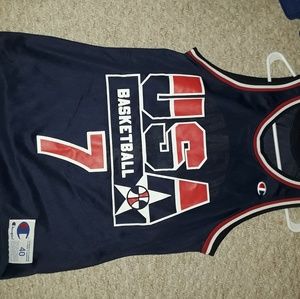 Vintage champion throwback basketball jersey